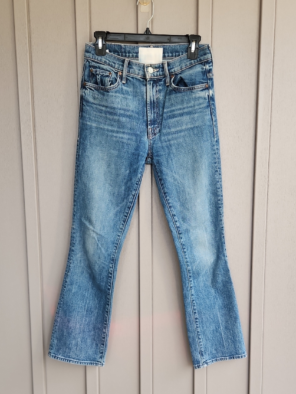 MOTHER Superior The Insider Ankle Women's Blue Flare Jeans,Size 26
